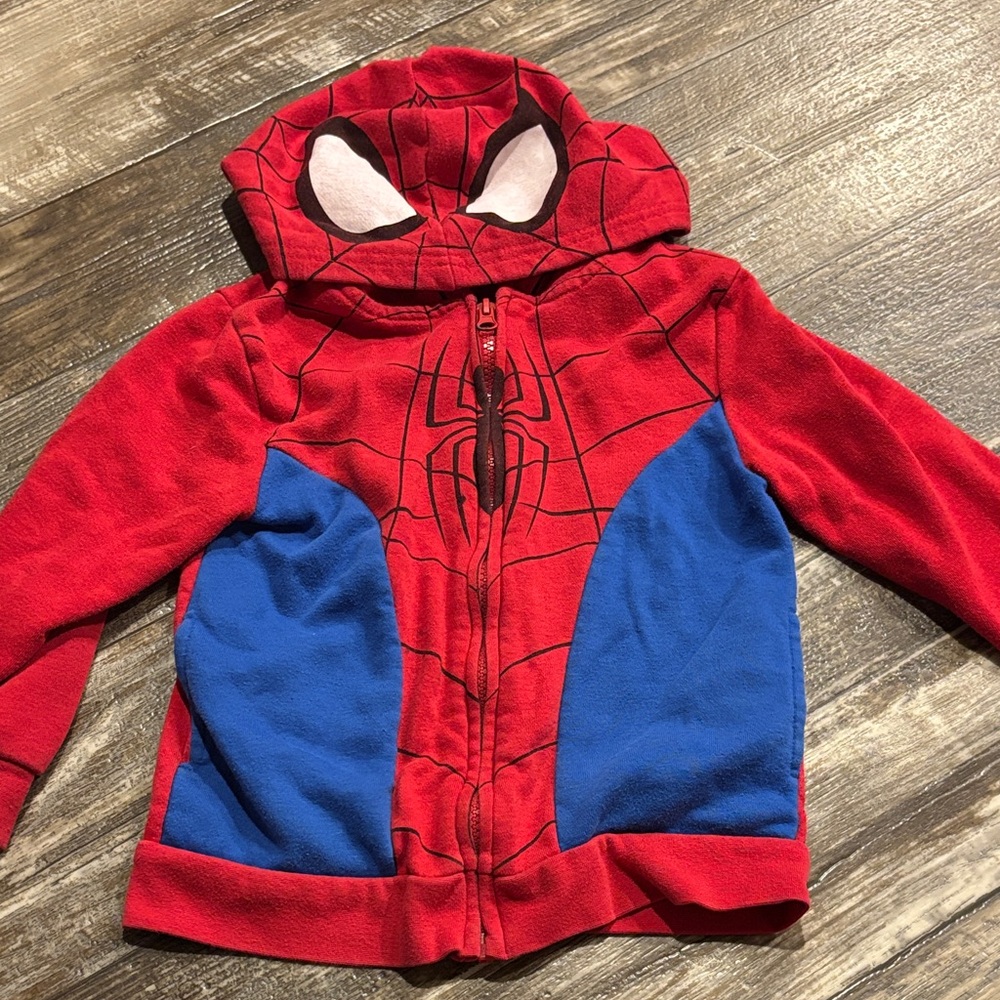 Red and Blue Spiderman Hoodie